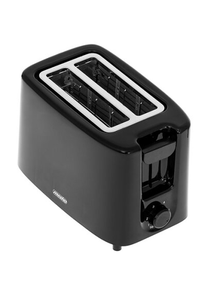 Mesko | Toaster | MS 3220 | Power 750 W | Number of slots 2 | Housing material Plastic | Black 3
