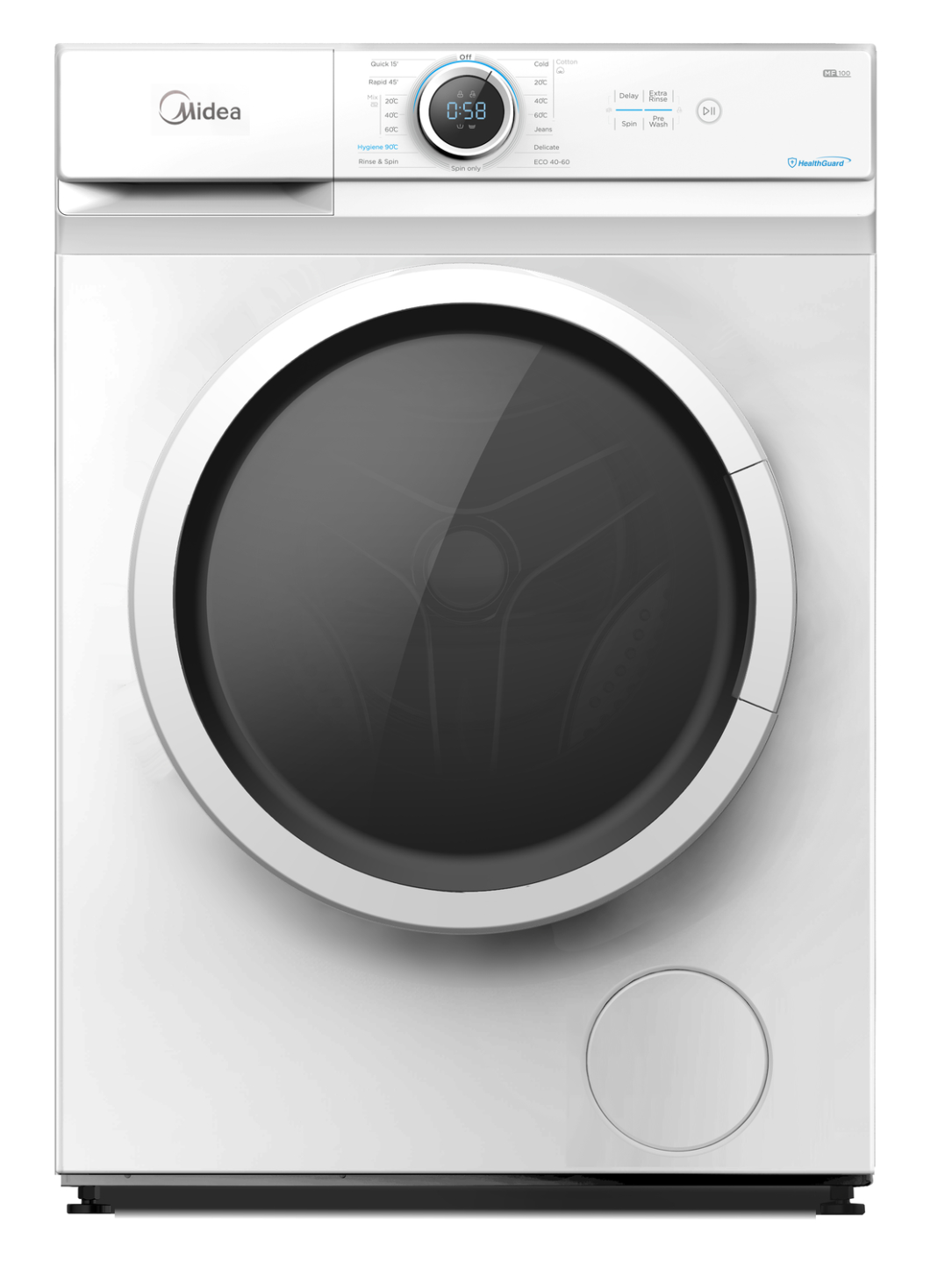 Midea Washing Machine | MF100W70/W | Energy efficiency class D | Front loading | Washing capacity 7 kg | 1200 RPM | Depth 40 cm | Width 60 cm | Display | LED | White Midea Washing Machine | MF100W70/W | Energy efficiency class D | Front loading | Washing capacity 7 kg | 1200 RPM | Depth 40 cm | Width 60 cm | Display | LED | White