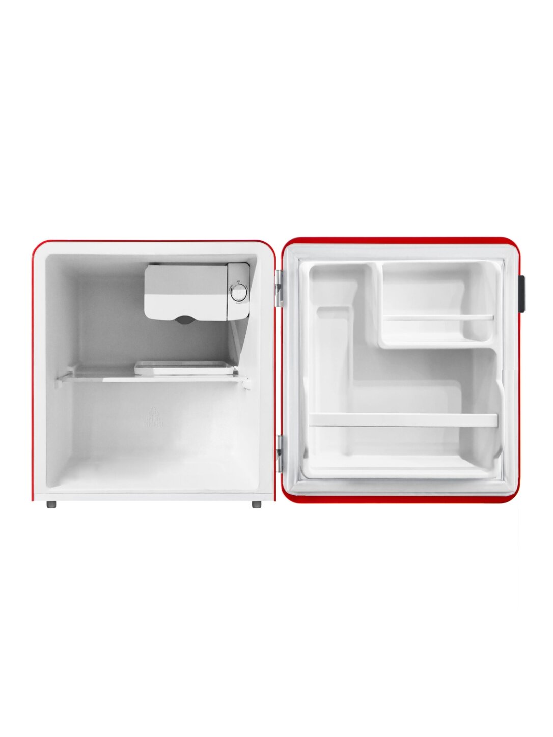 Midea Refrigerator | MDRD86SLE32 | Energy efficiency class E | Free standing | Larder | Height 50 cm | Fridge net capacity 47 L | 41 dB | Red 1 Midea Refrigerator | MDRD86SLE32 | Energy efficiency class E | Free standing | Larder | Height 50 cm | Fridge net capacity 47 L | 41 dB | Red 1