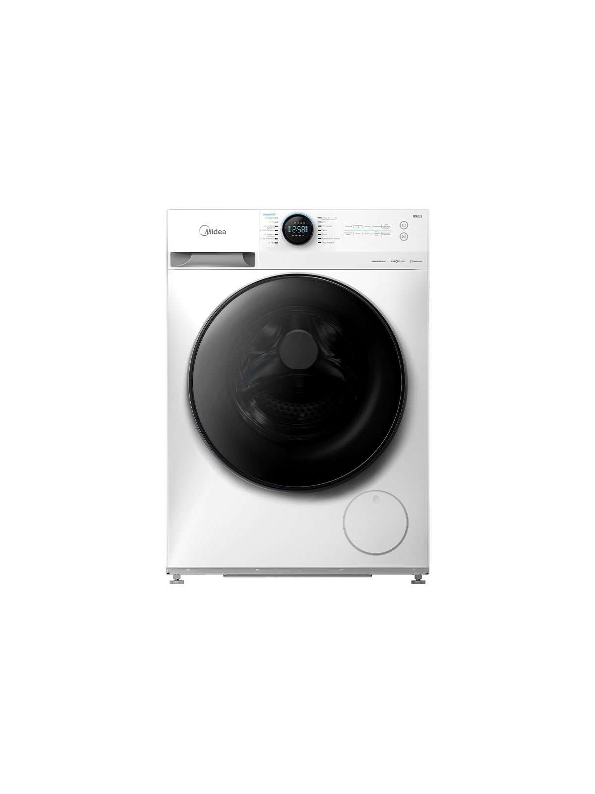 Midea Washing Machine with Dryer | MF200D80WB/W-HR | Energy efficiency class A/E | Front loading | Washing capacity 8 kg | 1400 RPM | Depth 48 cm | Width 60 cm | Digital | Drying system | Drying capacity 6 kg | Steam function | White 3 Midea Washing Machine with Dryer | MF200D80WB/W-HR | Energy efficiency class A/E | Front loading | Washing capacity 8 kg | 1400 RPM | Depth 48 cm | Width 60 cm | Digital | Drying system | Drying capacity 6 kg | Steam function | White 3