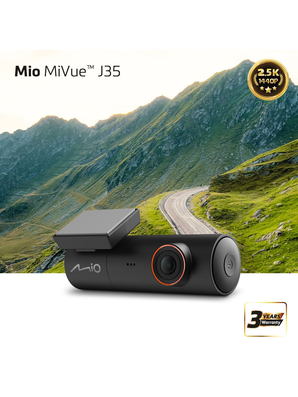 Mio | Wi-Fi OTA and GPS Dash Cam | MiVue J35 | GPS (satellite)