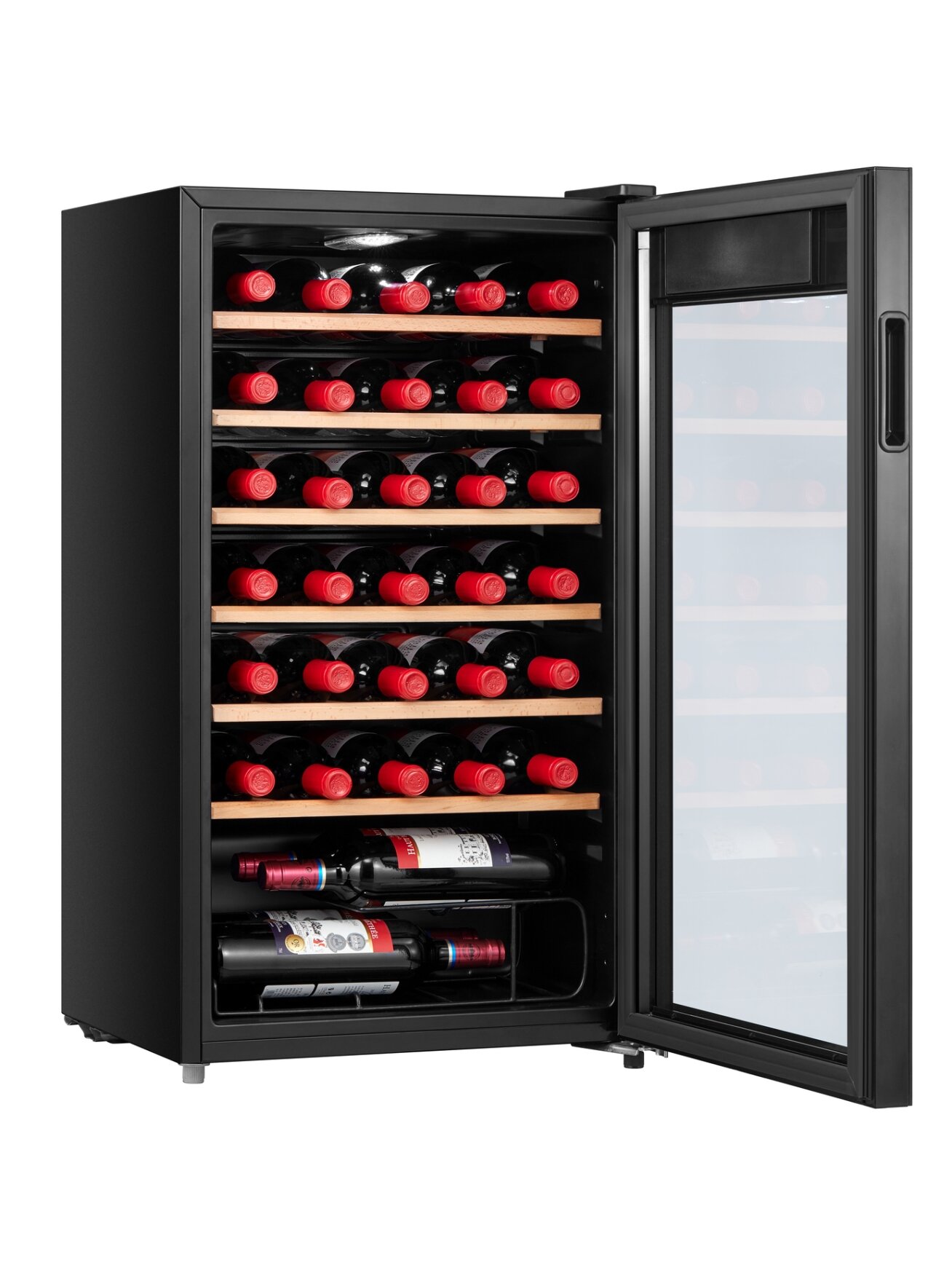 Midea Wine Cooler | MDRW150FGG22W | Energy efficiency class Class G | Free standing | Bottles capacity 34 | Black 2 Midea Wine Cooler | MDRW150FGG22W | Energy efficiency class Class G | Free standing | Bottles capacity 34 | Black 2