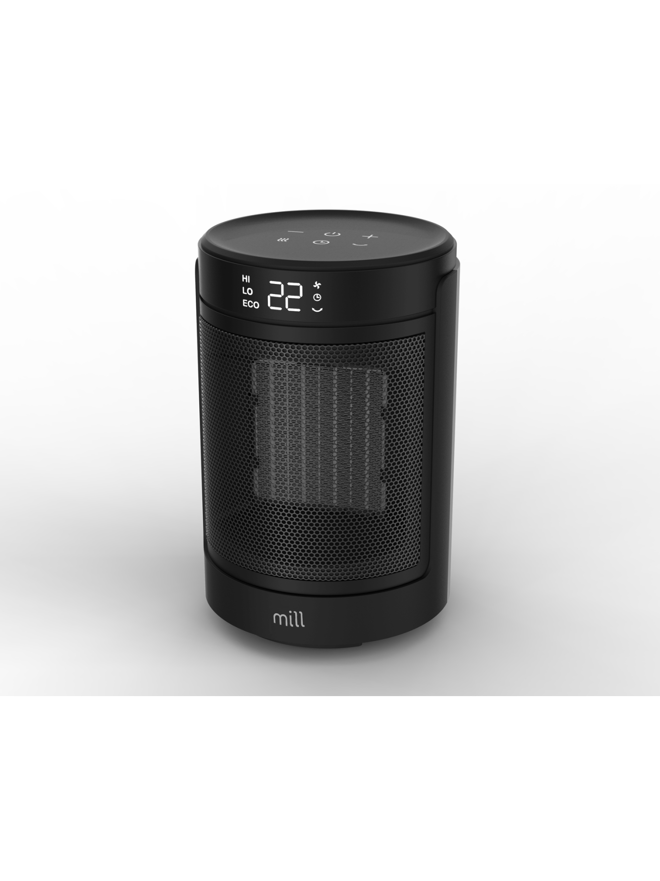 Mill FH1500BLACK | Ceramic fan heater | 1500 W | Suitable for rooms up to 22 m² | Black 1