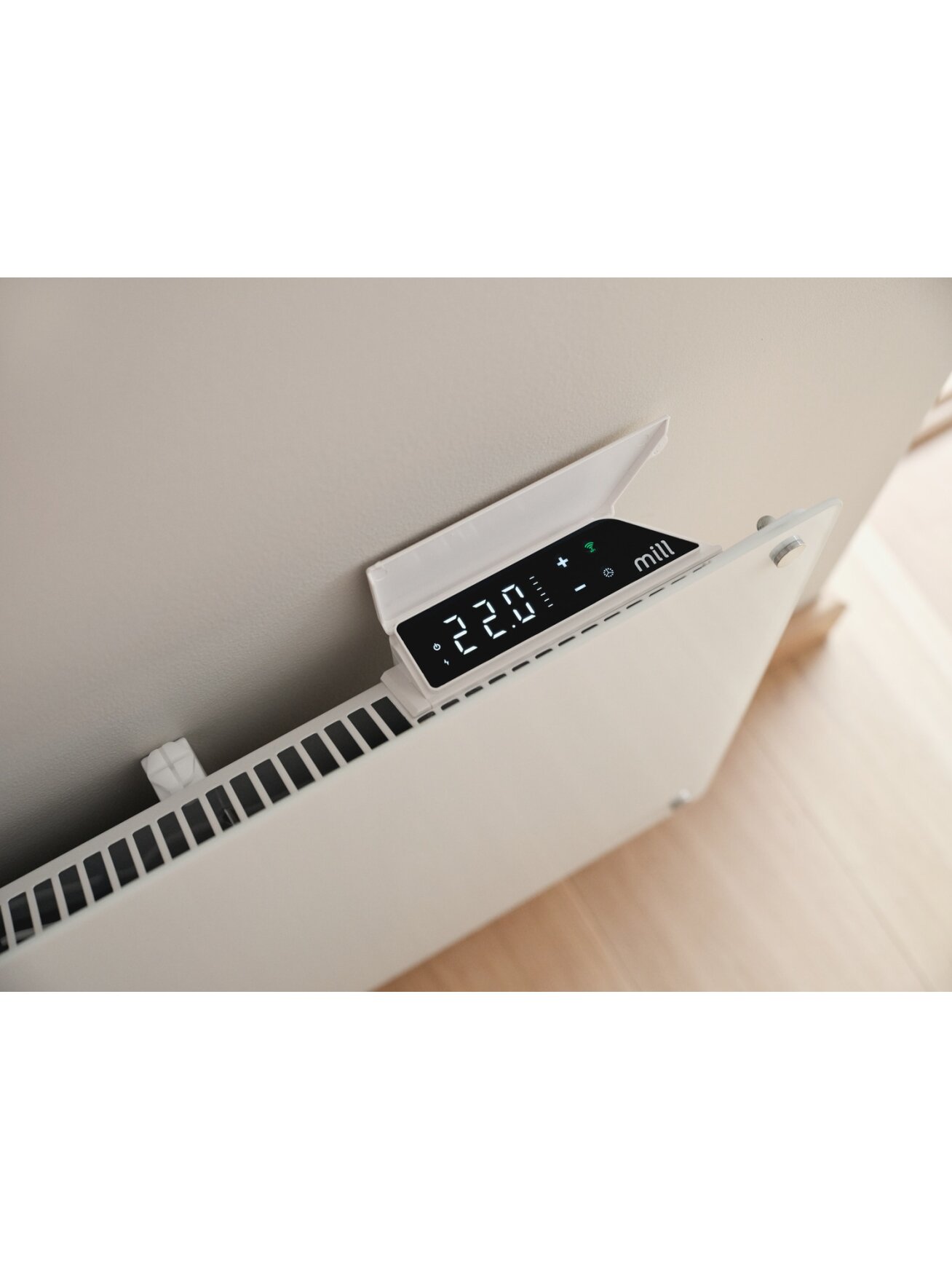Mill Glass Smart WiFi Panel Heater Gen. 4 | GL400WIFI4 | Panel Heater | 400 W | Suitable for rooms up to 4-6 m² | White | IPX4 2