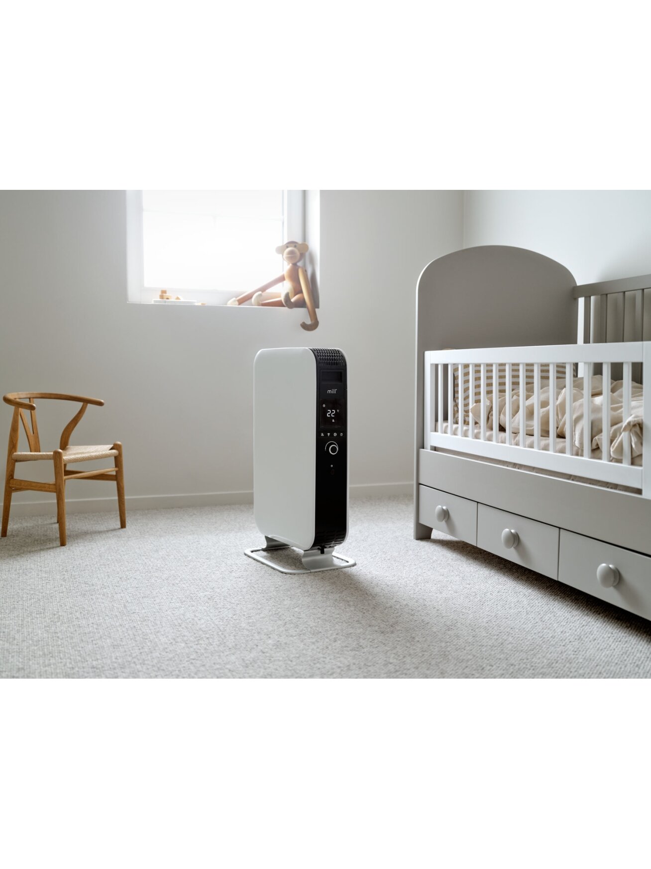 Mill | Heater | OIL2000WIFI3 GEN3 | Oil Filled Radiator | 2000 W | Number of power levels 3 | Suitable for rooms up to 24 m² | White/Black 1