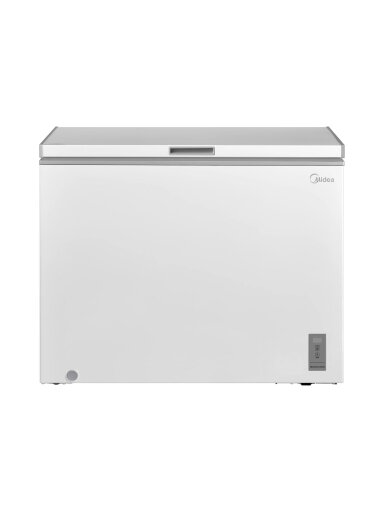 Midea Freezer | MDRC345FZE01 | Energy efficiency class E | Chest | Free standing | Height 85 cm | Total net capacity 249 L | Display | White Midea Freezer | MDRC345FZE01 | Energy efficiency class E | Chest | Free standing | Height 85 cm | Total net capacity 249 L | Display | White