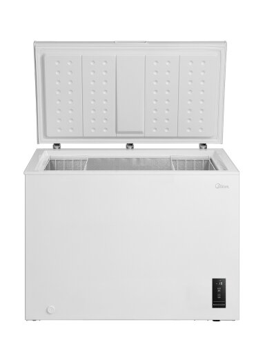 Midea Freezer | MDRC405FEE01 | Energy efficiency class E | Chest | Free standing | Height 85 cm | Total net capacity 290 L | White