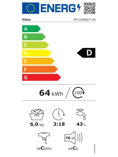 Midea MF110W60/T-HR Washing Machine | Midea Midea MF110W60/T-HR Washing Machine | Midea