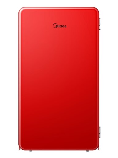 Midea Refrigerator | MDRD142SLE32 | Energy efficiency class E | Free standing | Larder | Height 83.5 cm | Fridge net capacity 93 L | 41 dB | Red Midea Refrigerator | MDRD142SLE32 | Energy efficiency class E | Free standing | Larder | Height 83.5 cm | Fridge net capacity 93 L | 41 dB | Red