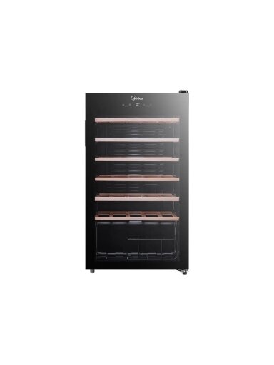 Midea Wine Cooler | MDRW150FGG22W | Energy efficiency class Class G | Free standing | Bottles capacity 34 | Black Midea Wine Cooler | MDRW150FGG22W | Energy efficiency class Class G | Free standing | Bottles capacity 34 | Black