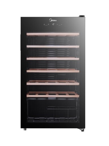 Midea Wine Cooler | MDRW150FGG22W | Energy efficiency class Class G | Free standing | Bottles capacity 34 | Black Midea Wine Cooler | MDRW150FGG22W | Energy efficiency class Class G | Free standing | Bottles capacity 34 | Black