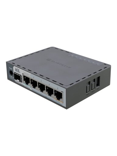MikroTik hEX S (2025) | 10/100/1000 Mbit/s | Ethernet LAN (RJ-45) ports 5 | Mesh Support No | MU-MiMO No | No mobile broadband MikroTik hEX S (2025) | 10/100/1000 Mbit/s | Ethernet LAN (RJ-45) ports 5 | Mesh Support No | MU-MiMO No | No mobile broadband