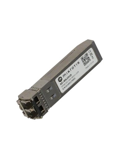 MikroTik SFP28 Module | XS+85LC01D | Dual LC UPC | 10000/25000 Mbit/s | Maximum transfer distance 100 m