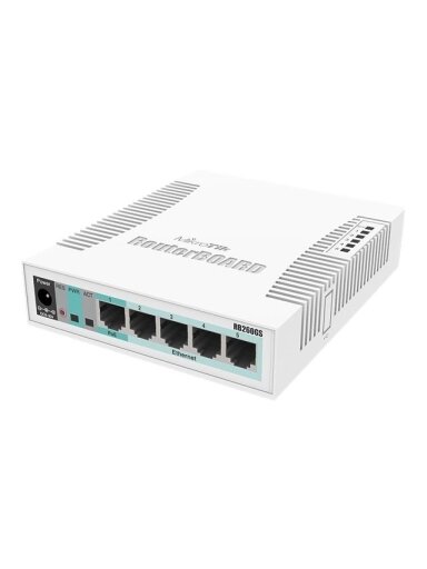 MikroTik | Switch | RB260GS | Web managed | Desktop | SFP ports quantity SFP ports quantity 1 | Power over Ethernet (PoE) ports quantity 1 | 12 month(s) MikroTik | Switch | RB260GS | Web managed | Desktop | SFP ports quantity SFP ports quantity 1 | Power over Ethernet (PoE) ports quantity 1 | 12 month(s)