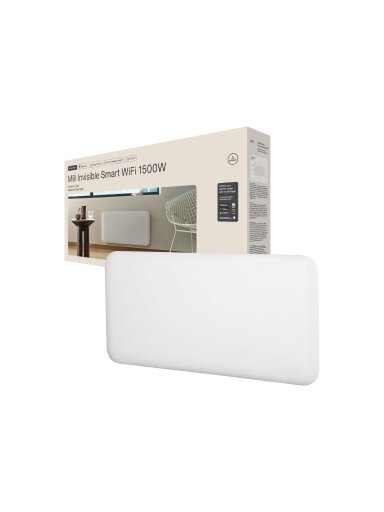 Mill Invisible Smart WiFi Heater | PA1500WIFI4 | Panel Heater | 1500 W | Suitable for rooms up to 18-22 m² | White | IPX4 Mill Invisible Smart WiFi Heater | PA1500WIFI4 | Panel Heater | 1500 W | Suitable for rooms up to 18-22 m² | White | IPX4