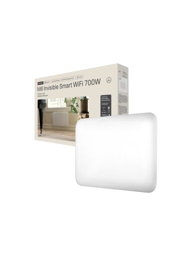 Mill Invisible Smart WiFi Heater | PA700WIFI4 | Panel Heater | 700 W | Suitable for rooms up to 9-12 m² | White | IPX4 Mill Invisible Smart WiFi Heater | PA700WIFI4 | Panel Heater | 700 W | Suitable for rooms up to 9-12 m² | White | IPX4