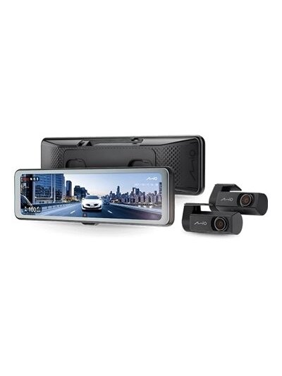 Mio MiVue R860WD, Dash Cam | GPS | Wi-Fi | Front and rear cams synchronized for recording with an unobstructed view; 11.26" IPS anti-glare touchscreen; Upgrade to the STARVIS 2 technology for clear details; Integrated high speed Wi-Fi – Quick pairing usin Mio MiVue R860WD, Dash Cam | GPS | Wi-Fi | Front and rear cams synchronized for recording with an unobstructed view; 11.26" IPS anti-glare touchscreen; Upgrade to the STARVIS 2 technology for clear details; Integrated high speed Wi-Fi – Quick pairing usin