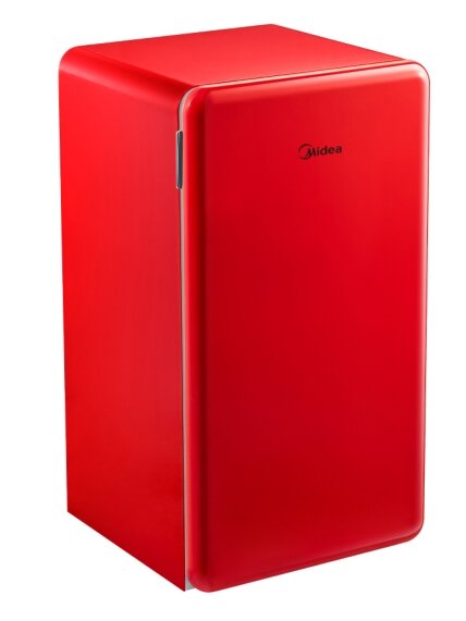 Midea Refrigerator | MDRD142SLE32 | Energy efficiency class E | Free standing | Larder | Height 83.5 cm | Fridge net capacity 93 L | 41 dB | Red 1 Midea Refrigerator | MDRD142SLE32 | Energy efficiency class E | Free standing | Larder | Height 83.5 cm | Fridge net capacity 93 L | 41 dB | Red 1