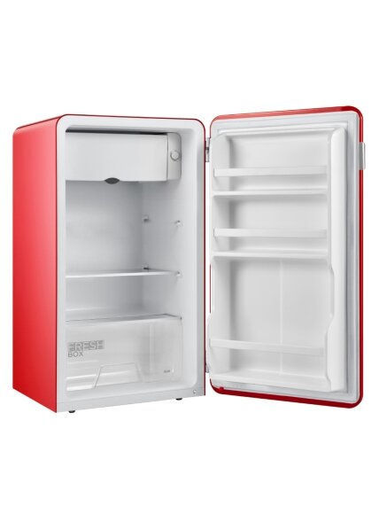 Midea Refrigerator | MDRD142SLE32 | Energy efficiency class E | Free standing | Larder | Height 83.5 cm | Fridge net capacity 93 L | 41 dB | Red 2