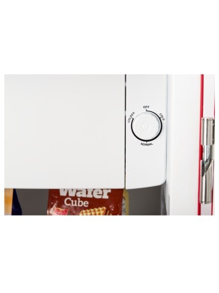 Midea Refrigerator | MDRD142SLE32 | Energy efficiency class E | Free standing | Larder | Height 83.5 cm | Fridge net capacity 93 L | 41 dB | Red 8