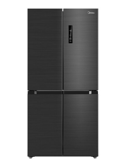 Midea Refrigerator | MDRF632FIE45 | Energy efficiency class E | Free standing | Side by Side | Height 177.5 cm | No Frost system | Fridge net capacity 305 L | Freezer net capacity 168 L | Display | 35 dB | Dark Inox 1