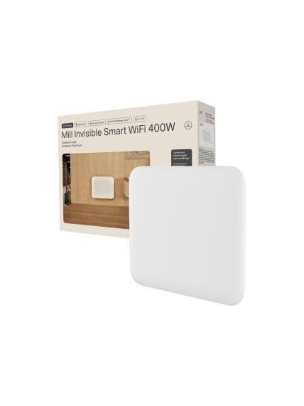 Mill Invisible Smart WiFi Heater | PA400WIFI4 | Panel Heater | 400 W | Suitable for rooms up to 4-6 m² | White | IPX4 1