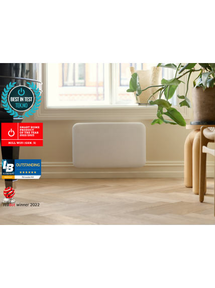 Mill Invisible Smart WiFi Heater | PA700WIFI4 | Panel Heater | 700 W | Suitable for rooms up to 9-12 m² | White | IPX4 4 Mill Invisible Smart WiFi Heater | PA700WIFI4 | Panel Heater | 700 W | Suitable for rooms up to 9-12 m² | White | IPX4 4