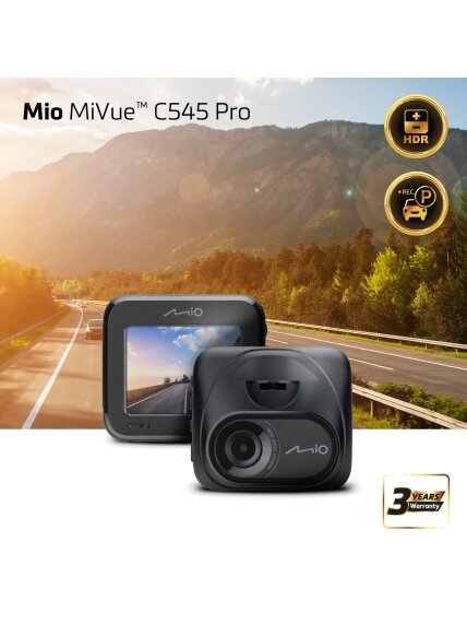 Mio Dash Cam with HDR | MiVue C545Pro | 2.0" 1