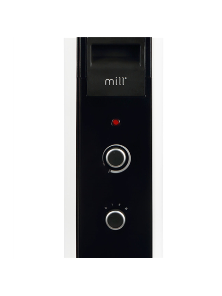 Mill | Heater | AB-H1000MEC | Oil Filled Radiator | 1000 W | Number of power levels 3 | Suitable for rooms up to 12-16 m² | White 2 Mill | Heater | AB-H1000MEC | Oil Filled Radiator | 1000 W | Number of power levels 3 | Suitable for rooms up to 12-16 m² | White 2