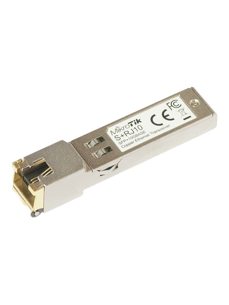 MikroTik | S+RJ10 | SFP+ | Copper | RJ-45 | 10/100/1000/10000 Mbit/s | Maximum transfer distance 200 m | -20 to +60C | COMPATIBLE ONLY WITH ACTIVE COOLING SWITCHES (DISCONNECTS WITH PASSIVE COOLING SWITCHES) -20 to +60C MikroTik | S+RJ10 | SFP+ | Copper | RJ-45 | 10/100/1000/10000 Mbit/s | Maximum transfer distance 200 m | -20 to +60C | COMPATIBLE ONLY WITH ACTIVE COOLING SWITCHES (DISCONNECTS WITH PASSIVE COOLING SWITCHES) -20 to +60C
