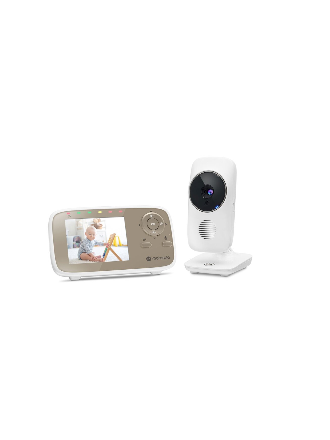 Motorola | Video Baby Monitor | VM483 2.8" | White/Gold