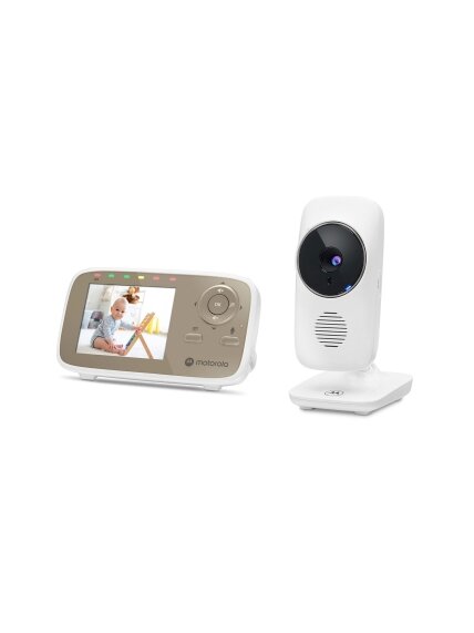 Motorola | Video Baby Monitor | VM483 2.8" | White/Gold 1