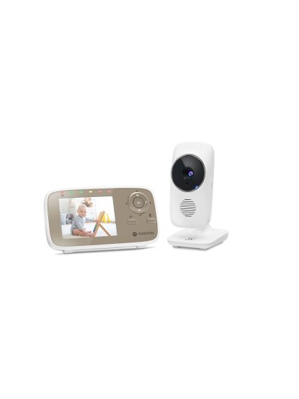 Motorola | Video Baby Monitor | VM483 2.8" | White/Gold Motorola | Video Baby Monitor | VM483 2.8" | White/Gold