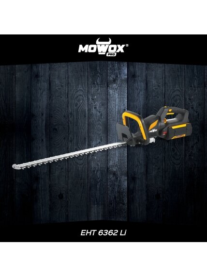 MoWox | 62V Excel Series Hand Held Battery Hedge Trimmer With Rotating Handle (Without Battery and Charger) | EHT 6362 Li | Cordless 2