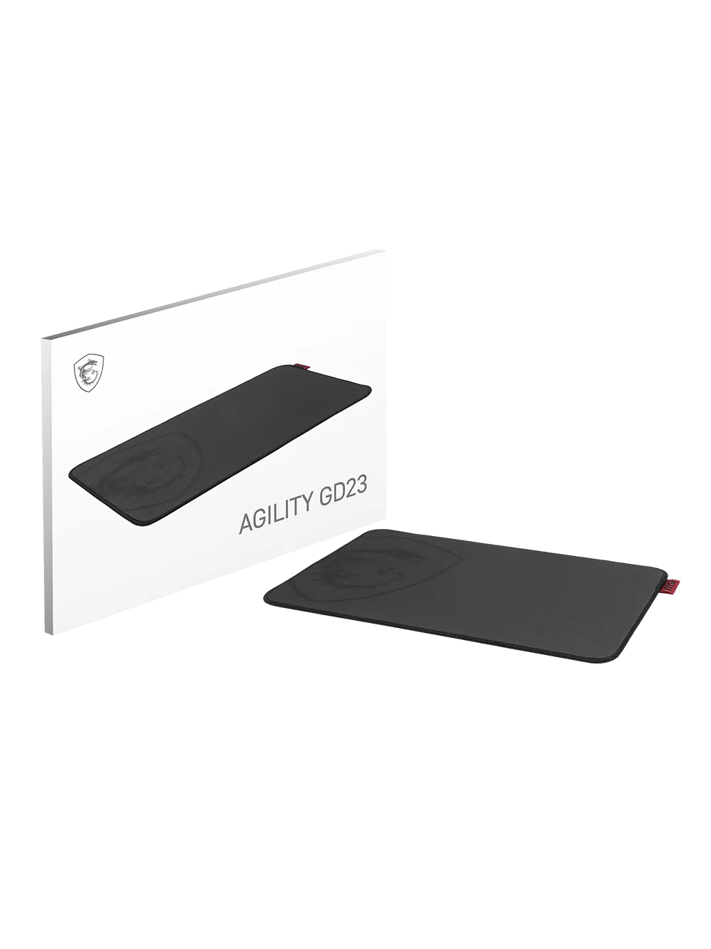 MSI Agility GD23 | Mouse pad | 220 x 320 x 3 mm | Black MSI Agility GD23 | Mouse pad | 220 x 320 x 3 mm | Black