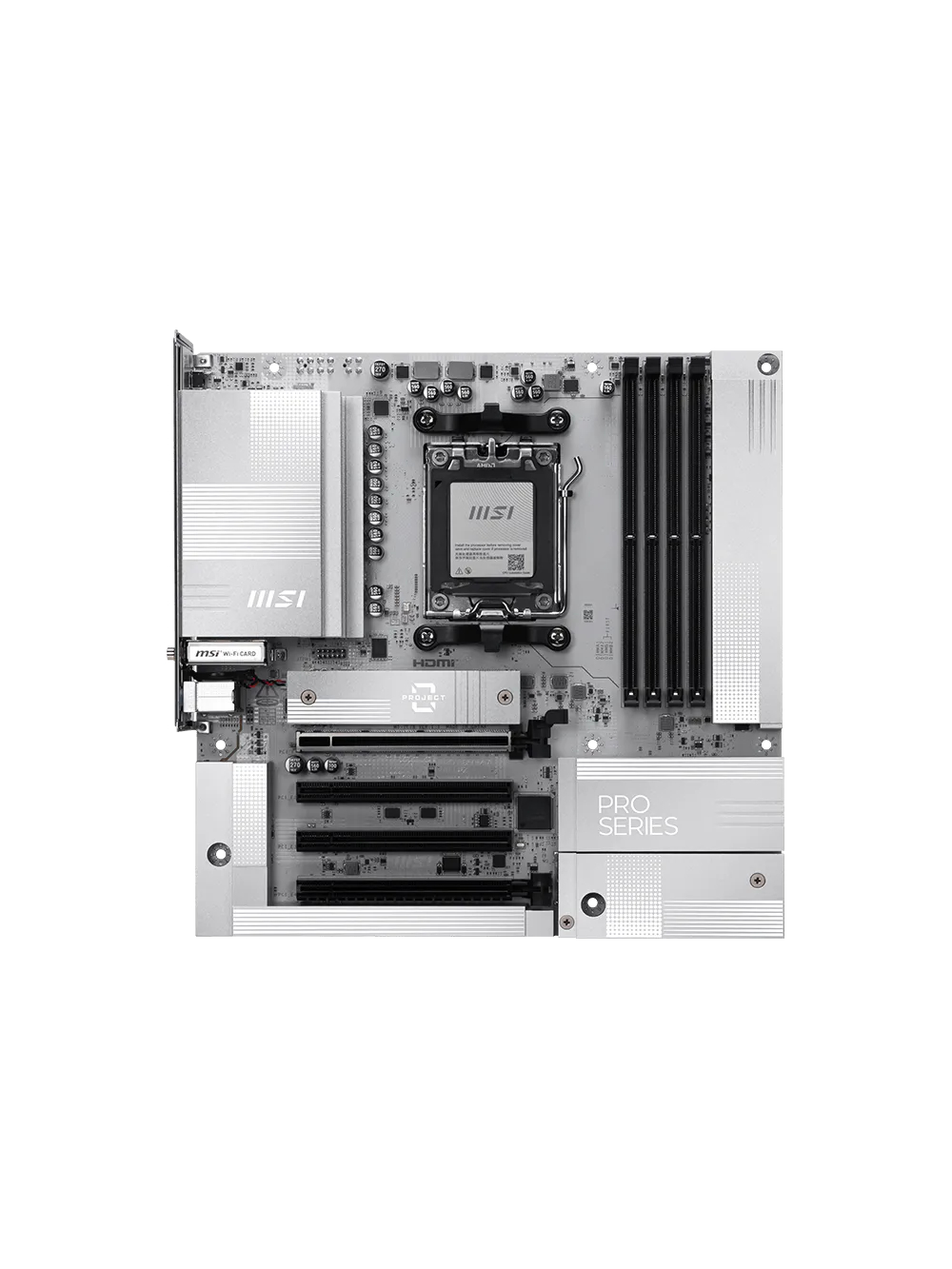 MSI PRO B850M-A WIFI PZ | Processor family AMD | Processor socket AM5 | DDR5 | Supported hard disk drive interfaces SATA, M.2 | Number of SATA connectors 4 MSI PRO B850M-A WIFI PZ | Processor family AMD | Processor socket AM5 | DDR5 | Supported hard disk drive interfaces SATA, M.2 | Number of SATA connectors 4