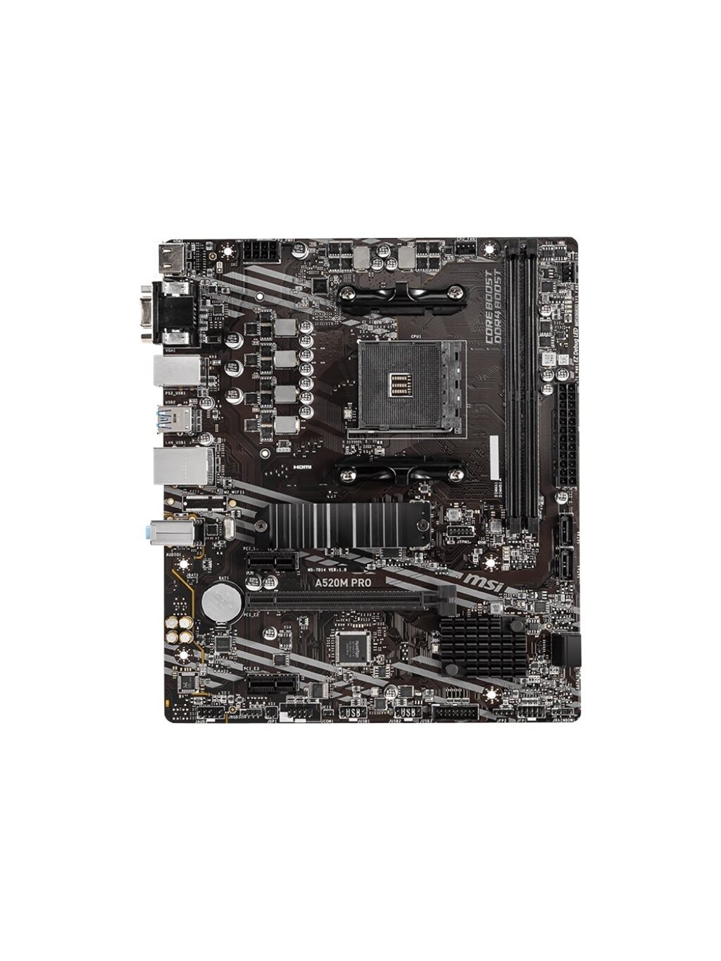 MSI | A520M PRO | Processor family AMD | Processor socket AM4 | DDR4 | Memory slots 2 | Chipset AMD A | Micro ATX 1 MSI | A520M PRO | Processor family AMD | Processor socket AM4 | DDR4 | Memory slots 2 | Chipset AMD A | Micro ATX 1