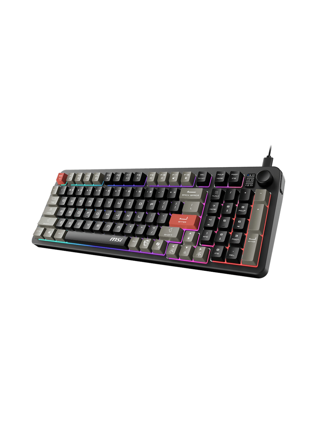 MSI FORGE GK110 US | Gaming keyboard | Wired | US | Membrane | Black 1