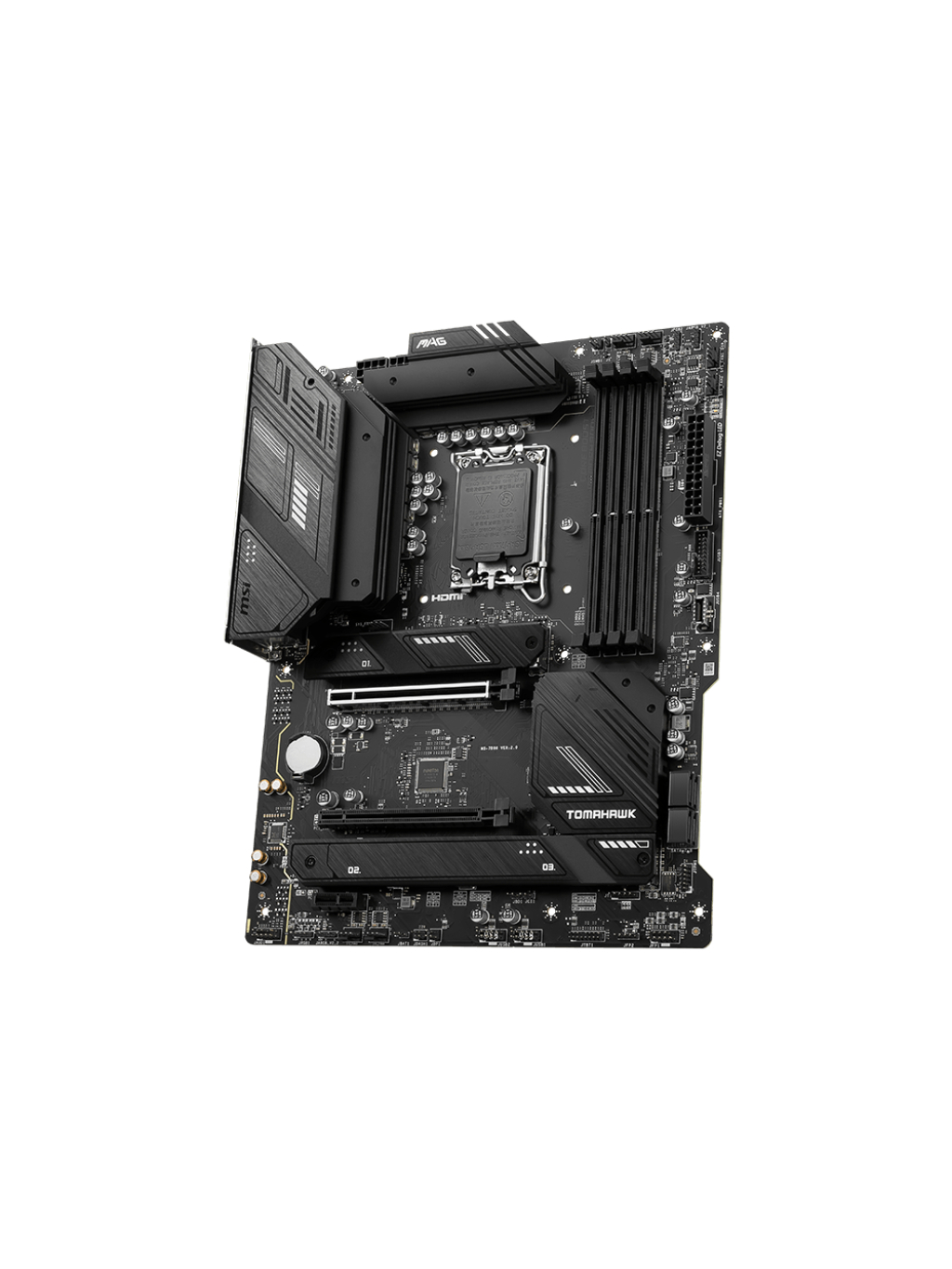 MSI | MAG B760 TOMAHAWK WIFI | Processor family Intel | Processor socket LGA1700 | DDR5 | Supported hard disk drive interfaces SATA, M.2 | Number of SATA connectors 4 2