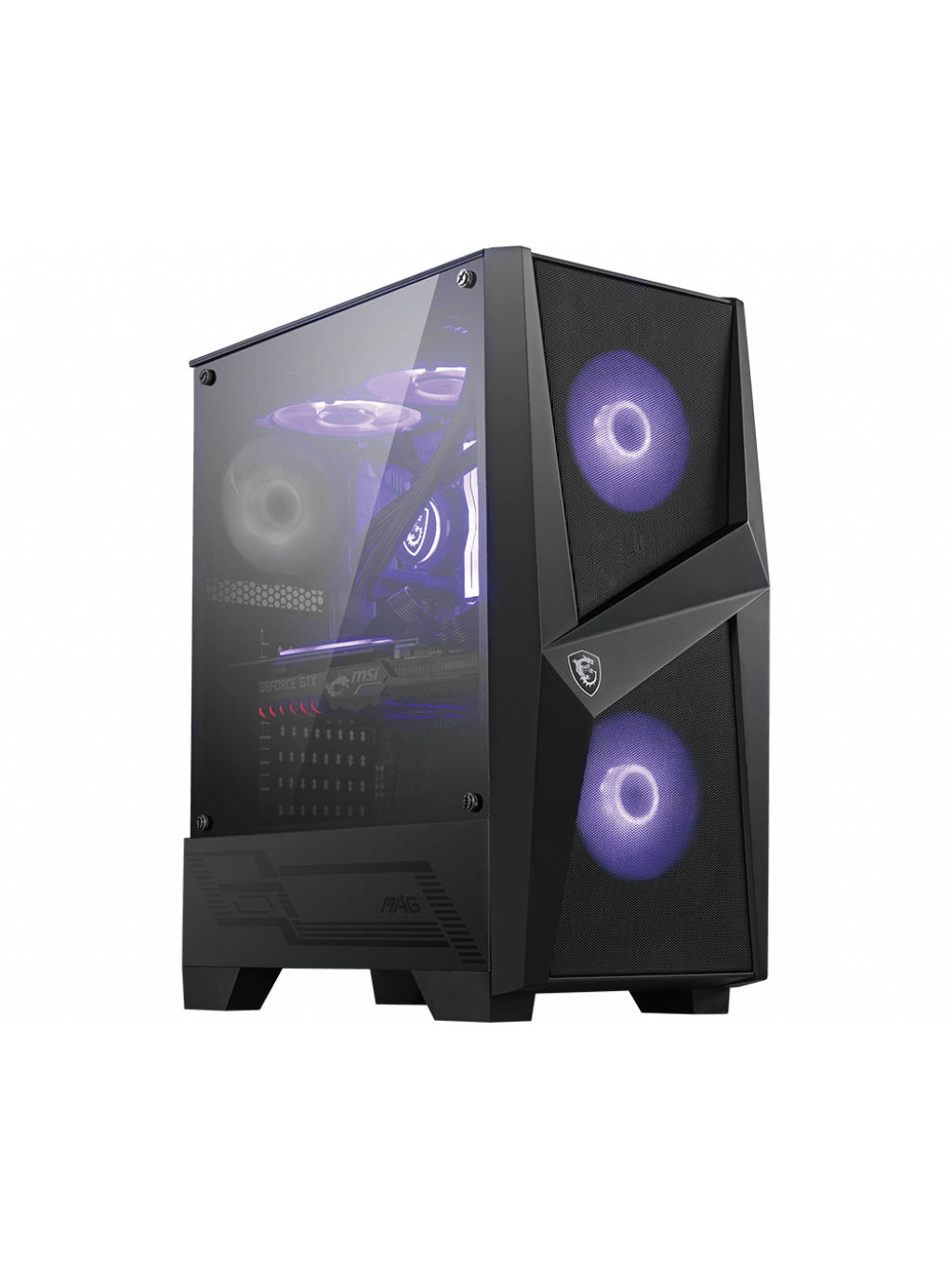 MSI MAG FORGE 100M PC Case, Mid-Tower, USB 3.2, Black | MSI | MAG FORGE 100M | Black | ATX MSI MAG FORGE 100M PC Case, Mid-Tower, USB 3.2, Black | MSI | MAG FORGE 100M | Black | ATX
