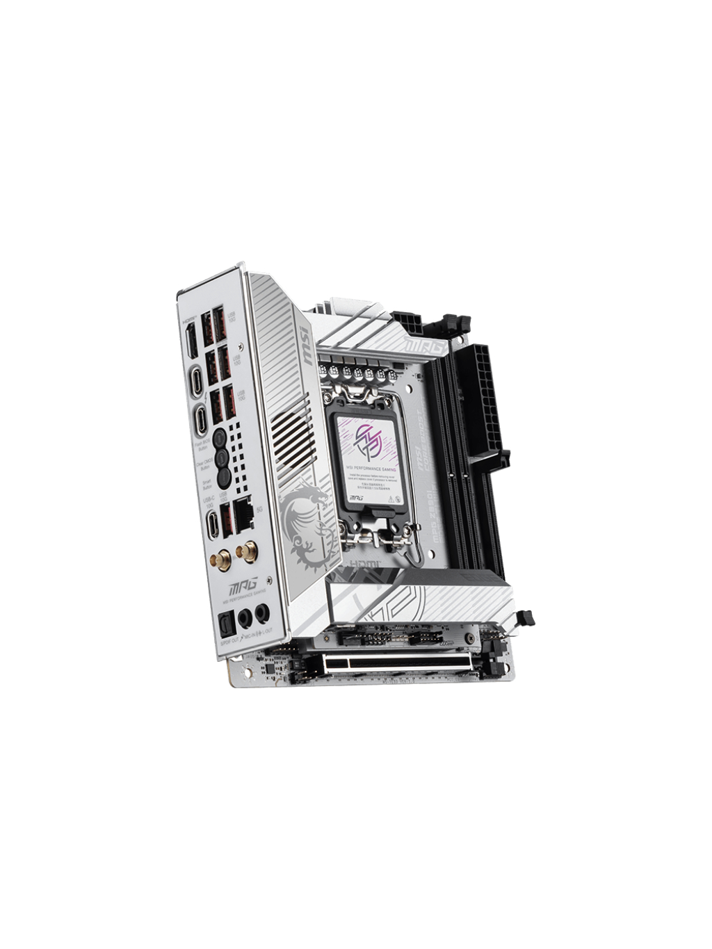 MSI MPG Z890I EDGE TI WIFI | Processor family Intel | Processor socket LGA1851 | Supported hard disk drive interfaces SATA, M.2 | Number of SATA connectors 2 2