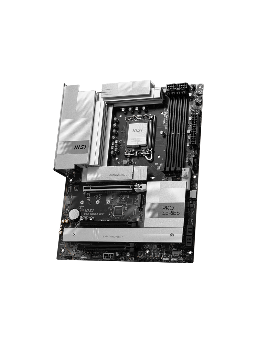 MSI PRO Z890-A WIFI | Processor family Intel | Processor socket LGA1851 | DDR5 UDIMM | Supported hard disk drive interfaces SATA, M.2 | Number of SATA connectors 4 2