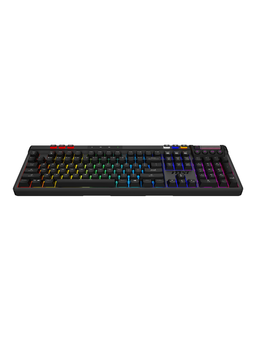 MSI STRIKE PRO WIRELESS | Gaming keyboard | Wireless | US | Kailh Midnight Pro Silent Tactile | Black 2 MSI STRIKE PRO WIRELESS | Gaming keyboard | Wireless | US | Kailh Midnight Pro Silent Tactile | Black 2