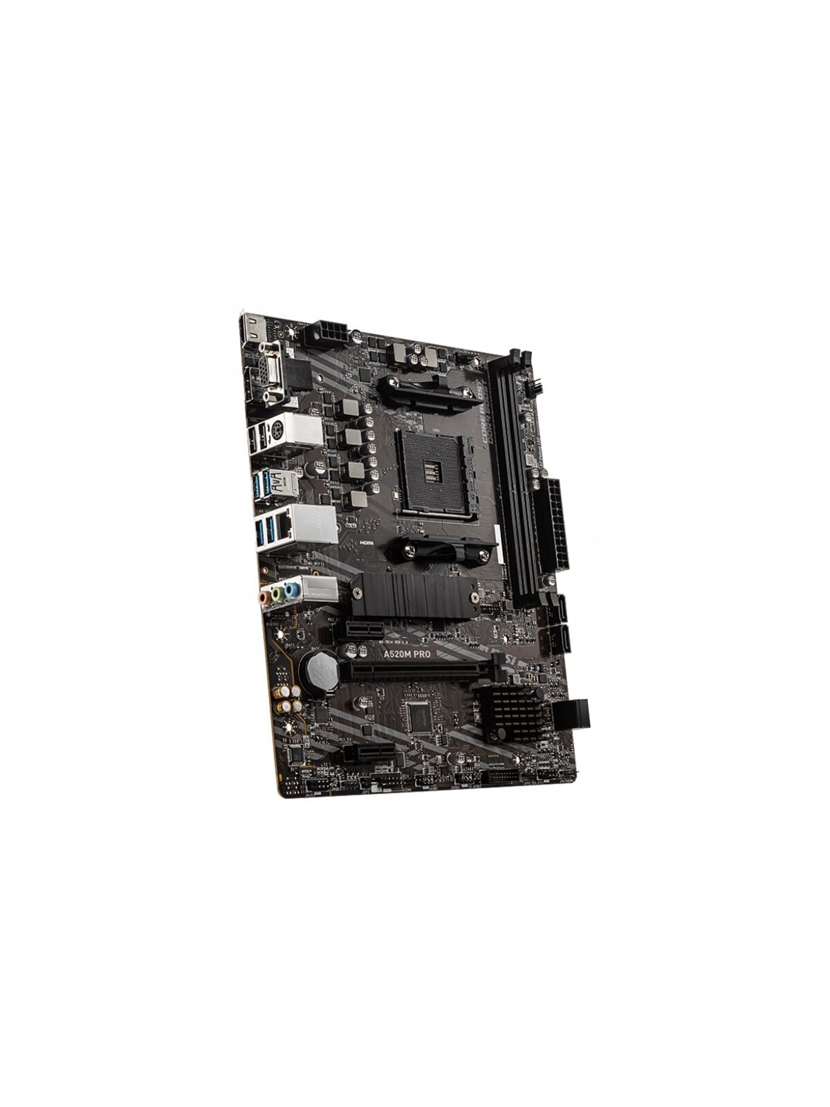 MSI | A520M PRO | Processor family AMD | Processor socket AM4 | DDR4 | Memory slots 2 | Chipset AMD A | Micro ATX MSI | A520M PRO | Processor family AMD | Processor socket AM4 | DDR4 | Memory slots 2 | Chipset AMD A | Micro ATX