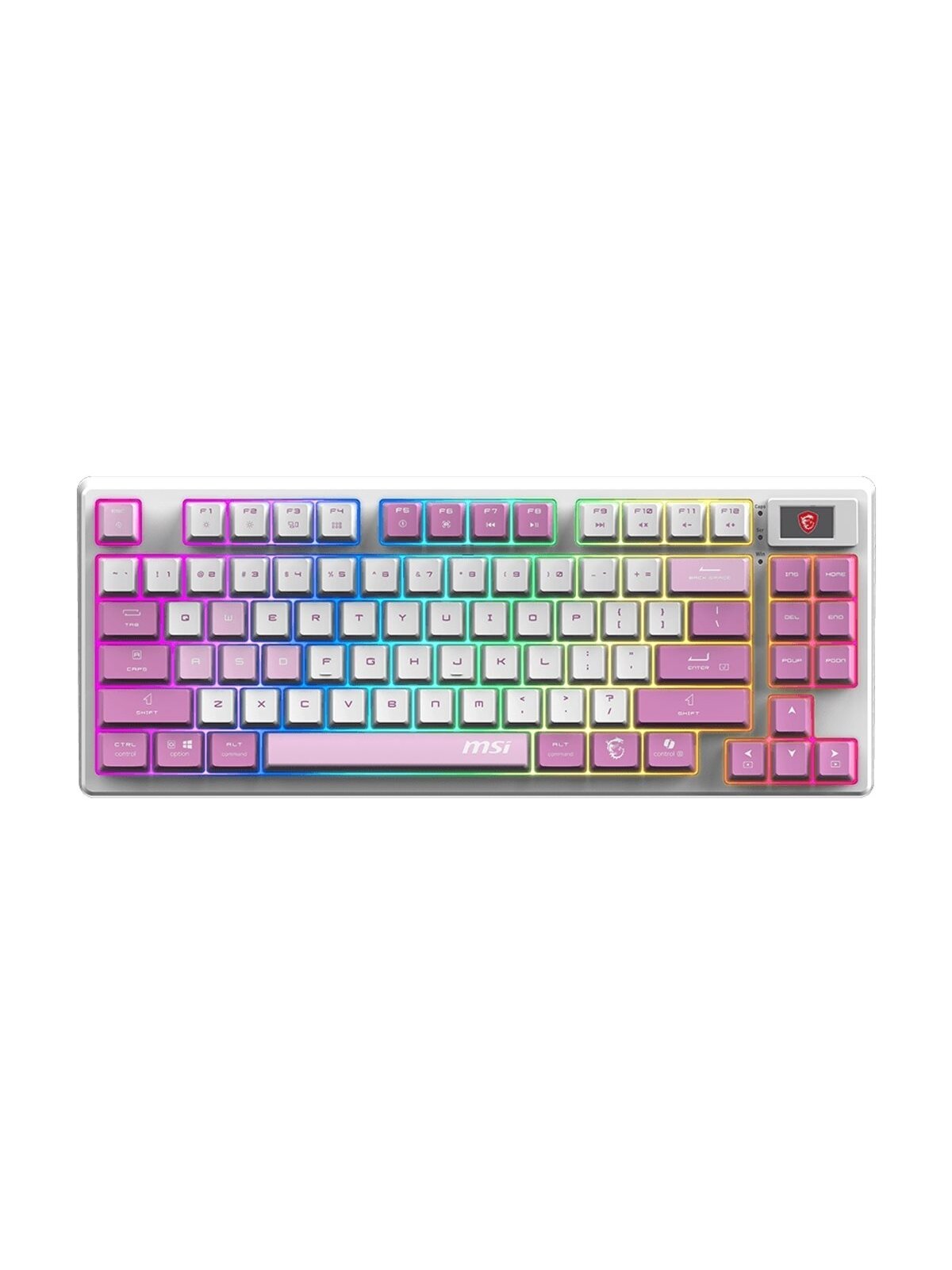 MSI FORGE GK600 TKL WIRELESS VIOLET | Gaming keyboard | Wireless | US | Mechanical Linear 1 MSI FORGE GK600 TKL WIRELESS VIOLET | Gaming keyboard | Wireless | US | Mechanical Linear 1