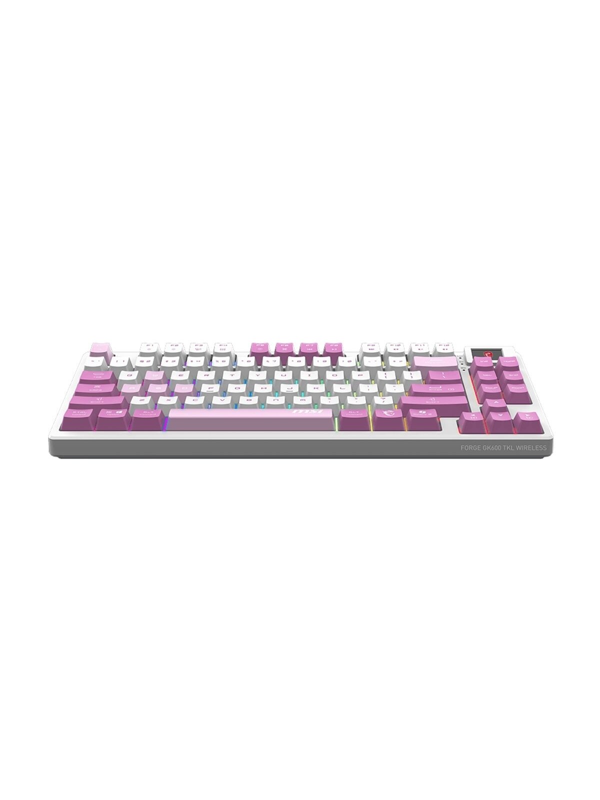 MSI FORGE GK600 TKL WIRELESS VIOLET | Gaming keyboard | Wireless | US | Mechanical Linear 3