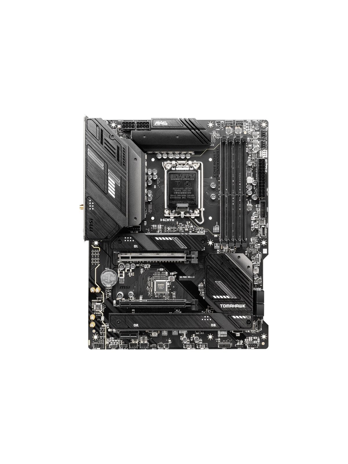 MSI | MAG B760 TOMAHAWK WIFI | Processor family Intel | Processor socket LGA1700 | DDR5 | Supported hard disk drive interfaces SATA, M.2 | Number of SATA connectors 4 MSI | MAG B760 TOMAHAWK WIFI | Processor family Intel | Processor socket LGA1700 | DDR5 | Supported hard disk drive interfaces SATA, M.2 | Number of SATA connectors 4