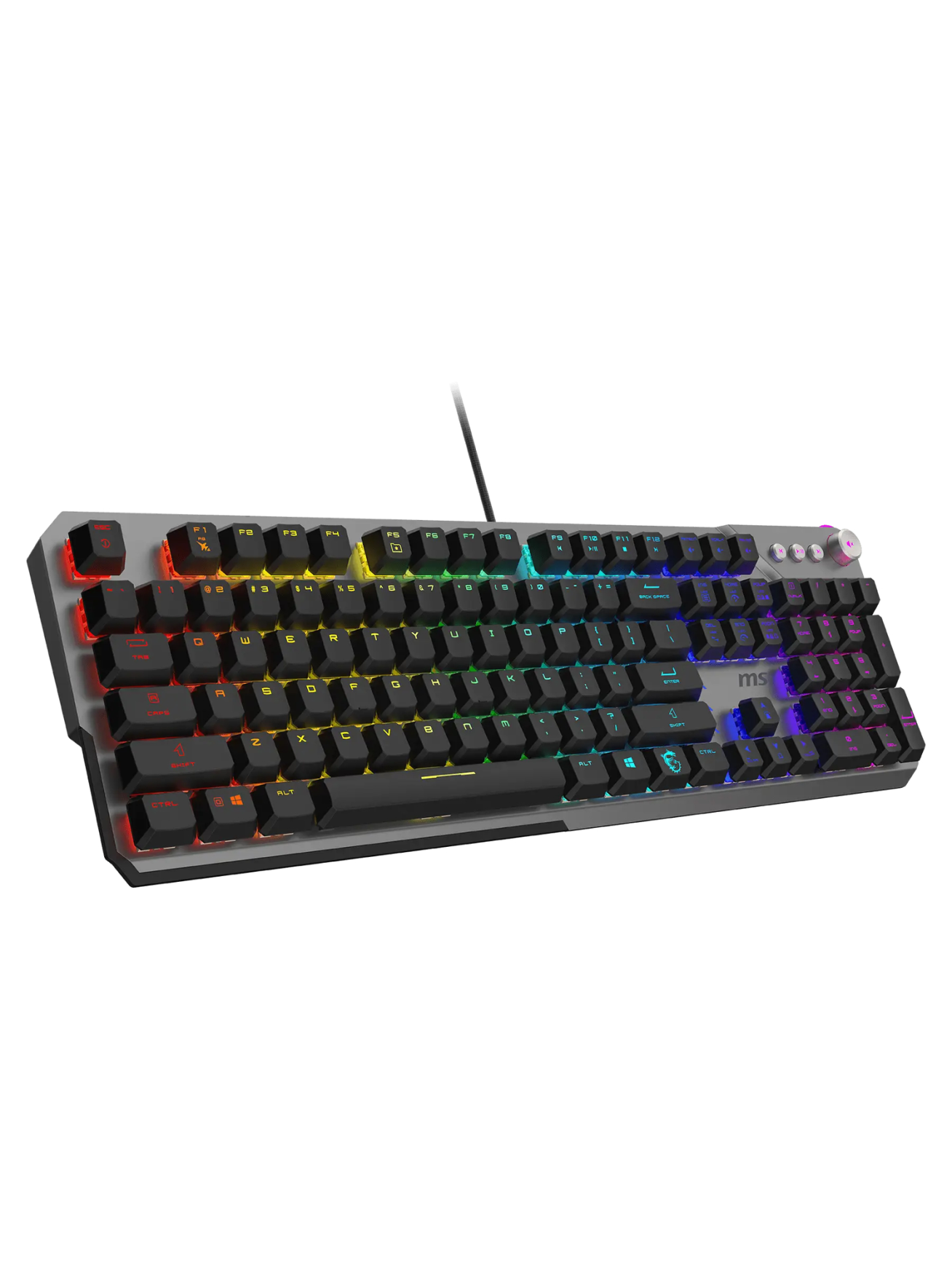 MSI STRIKE 600 V2 SILENT | Gaming keyboard | Wired | US | Mechanical - Silent 2 MSI STRIKE 600 V2 SILENT | Gaming keyboard | Wired | US | Mechanical - Silent 2
