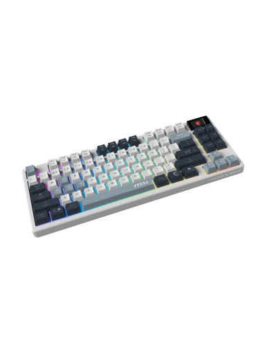MSI FORGE GK600 TKL WIRELESS SKY | Gaming Keyboard | Wireless | Bluetooth | US | Mechanical Linear