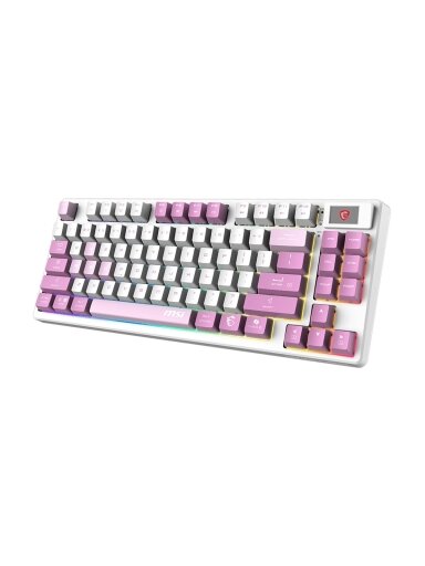 MSI FORGE GK600 TKL WIRELESS VIOLET | Gaming keyboard | Wireless | US | Mechanical Linear